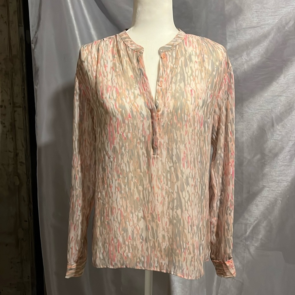 Sheer 3 button tunic